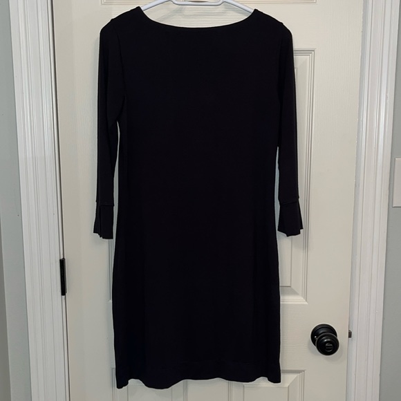 Lilly Pulitzer Black 3/4 Sleeves Sophie Dress Sz Small UPF 50+ Sun Protection - Picture 4 of 13